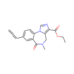 C=C=Cc1ccc2c(c1)C(=O)N(C)Cc1c(C(=O)OCC)ncn1-2 ZINC000013755882