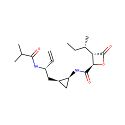 C=C[C@H](C[C@@H]1C[C@@H]1NC(=O)[C@@H]1OC(=O)[C@H]1[C@@H](C)CC)NC(=O)C(C)C ZINC000095589411