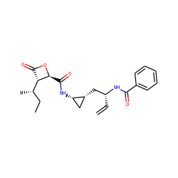 C=C[C@H](C[C@@H]1C[C@@H]1NC(=O)[C@@H]1OC(=O)[C@H]1[C@@H](C)CC)NC(=O)c1ccccc1 ZINC000095589968