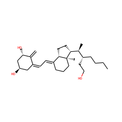 C=C1/C(=C\C=C2/CCC[C@@]3(C)[C@H]2CC[C@@H]3[C@@H](C)[C@@H](CCO)CCCC)C[C@@H](O)C[C@@H]1O ZINC000040380023