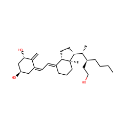 C=C1/C(=C\C=C2/CCC[C@@]3(C)[C@H]2CC[C@@H]3[C@H](C)[C@H](CCO)CCCC)C[C@@H](O)C[C@@H]1O ZINC000033965072