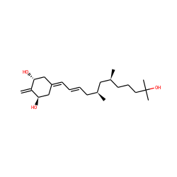 C=C1[C@H](O)CC(=C/C=C/C[C@H](C)C[C@@H](C)CCCC(C)(C)O)C[C@H]1O ZINC000040859802
