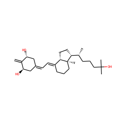 C=C1[C@H](O)CC(=C/C=C2\CCC[C@@]3(C)[C@H]2CC[C@@H]3[C@H](C)CCCC(C)(C)O)C[C@H]1O ZINC000004394163