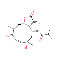 C=C1C(=O)O[C@@H]2/C=C(/C)C(=O)/C=C/[C@](C)(O)C[C@@H](OC(=O)C(C)C)[C@@H]12 ZINC000101559489
