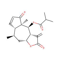 C=C1C(=O)O[C@@H]2C[C@@H](C)[C@@H]3C=CC(=O)[C@@]3(C)[C@@H](OC(=O)C(C)C)[C@H]12 ZINC000013585446