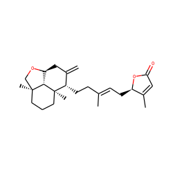 C=C1C[C@@H]2OC[C@]3(C)CCC[C@](C)([C@H]1CC/C(C)=C/C[C@H]1OC(=O)C=C1C)[C@@H]23 ZINC000040430655