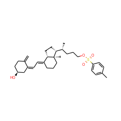 C=C1CC[C@H](O)C/C1=C/C=C1\CCC[C@@]2(C)[C@H]1CC[C@@H]2[C@H](C)CCCOS(=O)(=O)c1ccc(C)cc1 ZINC000299819225