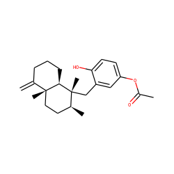C=C1CCC[C@@H]2[C@]1(C)CC[C@H](C)[C@@]2(C)Cc1cc(OC(C)=O)ccc1O ZINC000034434592