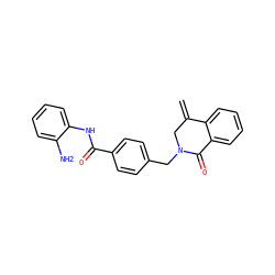 C=C1CN(Cc2ccc(C(=O)Nc3ccccc3N)cc2)C(=O)c2ccccc21 ZINC000147419870