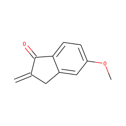 C=C1Cc2cc(OC)ccc2C1=O ZINC000028456056