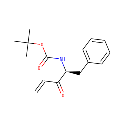 C=CC(=O)[C@H](Cc1ccccc1)NC(=O)OC(C)(C)C ZINC000078846346