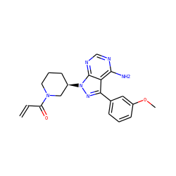 C=CC(=O)N1CCC[C@@H](n2nc(-c3cccc(OC)c3)c3c(N)ncnc32)C1 ZINC000095580310