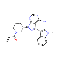 C=CC(=O)N1CCC[C@@H](n2nc(-c3cn(C)c4ccccc34)c3c(N)ncnc32)C1 ZINC000584904734