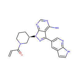 C=CC(=O)N1CCC[C@@H](n2nc(-c3cnc4[nH]ccc4c3)c3c(N)ncnc32)C1 ZINC001772653710