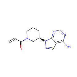 C=CC(=O)N1CCC[C@@H](n2ncc3c(N)ncnc32)C1 ZINC001772597528