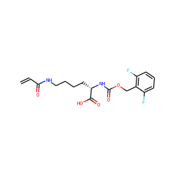 C=CC(=O)NCCCC[C@H](NC(=O)OCc1c(F)cccc1F)C(=O)O ZINC000095562388