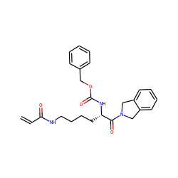 C=CC(=O)NCCCC[C@H](NC(=O)OCc1ccccc1)C(=O)N1Cc2ccccc2C1 ZINC000095563122