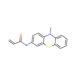 C=CC(=O)Nc1ccc2c(c1)Sc1ccccc1N2C ZINC000064502335