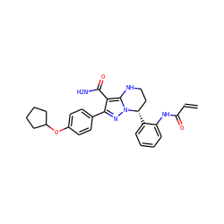 C=CC(=O)Nc1ccccc1[C@H]1CCNc2c(C(N)=O)c(-c3ccc(OC4CCCC4)cc3)nn21 ZINC001772635320