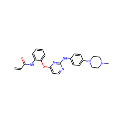 C=CC(=O)Nc1ccccc1Oc1ccnc(Nc2ccc(N3CCN(C)CC3)cc2)n1 ZINC001772646697
