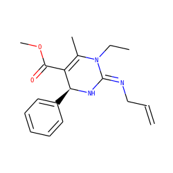 C=CC/N=C1\N[C@@H](c2ccccc2)C(C(=O)OC)=C(C)N1CC ZINC000015937418