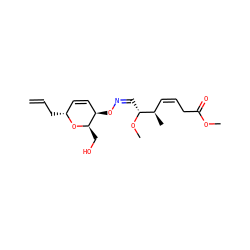 C=CC[C@@H]1C=C[C@@H](O/N=C\[C@@H](OC)[C@H](C)/C=C\CC(=O)OC)[C@@H](CO)O1 ZINC000007998427