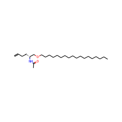 C=CCC[C@H](COCCCCCCCCCCCCCCCCCC)NC(C)=O ZINC000036144451