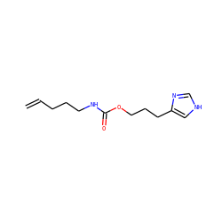 C=CCCCNC(=O)OCCCc1c[nH]cn1 ZINC000039008441