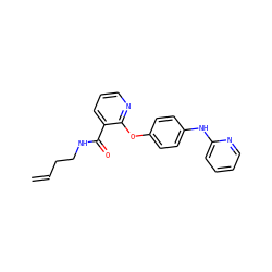 C=CCCNC(=O)c1cccnc1Oc1ccc(Nc2ccccn2)cc1 ZINC000148228916