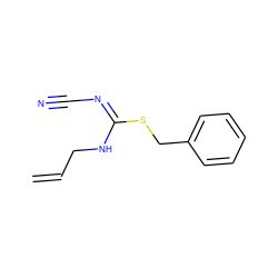 C=CCN/C(=N\C#N)SCc1ccccc1 ZINC000013133116