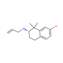 C=CCN[C@H]1CCc2ccc(O)cc2C1(C)C ZINC000013583911