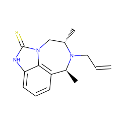 C=CCN1[C@@H](C)Cn2c(=S)[nH]c3cccc(c32)[C@@H]1C ZINC000028002517