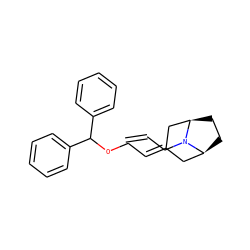 C=CCN1[C@H]2CC[C@@H]1CC(=CCOC(c1ccccc1)c1ccccc1)C2 ZINC000073197849