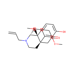 C=CCN1CC[C@@]23CC(=O)CC[C@@]2(OC)[C@H]1Cc1ccc(O)c(OC)c13 ZINC000253859982