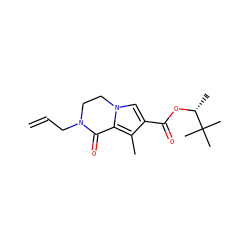 C=CCN1CCn2cc(C(=O)O[C@H](C)C(C)(C)C)c(C)c2C1=O ZINC000028570176