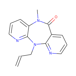 C=CCN1c2ncccc2C(=O)N(C)c2cccnc21 ZINC000000013457