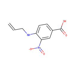 C=CCNc1ccc(C(=O)O)cc1[N+](=O)[O-] ZINC000019844507