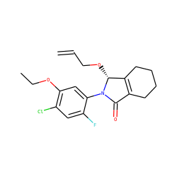 C=CCO[C@@H]1C2=C(CCCC2)C(=O)N1c1cc(OCC)c(Cl)cc1F ZINC000103208715