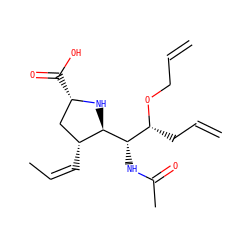 C=CCO[C@H](CC=C)[C@H](NC(C)=O)[C@@H]1N[C@@H](C(=O)O)C[C@H]1/C=C\C ZINC000029040244