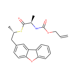 C=CCOC(=O)N[C@H](C)C(=O)S[C@@H](C)Cc1ccc2oc3ccccc3c2c1 ZINC000103190646