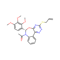 C=CCSc1nnc2c(n1)O[C@@H](c1ccc(OC)c(OC)c1OC)N(C(C)=O)c1ccccc1-2 ZINC000002113755