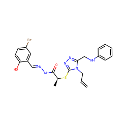 C=CCn1c(CNc2ccccc2)nnc1S[C@@H](C)C(=O)N/N=C/c1cc(Br)ccc1O ZINC000000654669