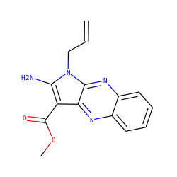 C=CCn1c(N)c(C(=O)OC)c2nc3ccccc3nc21 ZINC000000090076