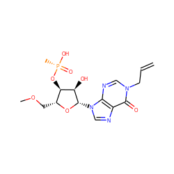 C=CCn1cnc2c(ncn2[C@@H]2O[C@H](COC)[C@@H](O[P@](C)(=O)O)[C@H]2O)c1=O ZINC000096904181