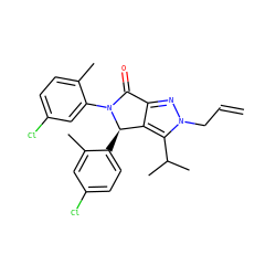 C=CCn1nc2c(c1C(C)C)[C@@H](c1ccc(Cl)cc1C)N(c1cc(Cl)ccc1C)C2=O ZINC000206124959
