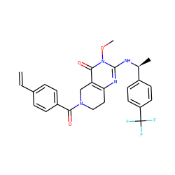 C=Cc1ccc(C(=O)N2CCc3nc(N[C@@H](C)c4ccc(C(F)(F)F)cc4)n(OC)c(=O)c3C2)cc1 ZINC000113831888