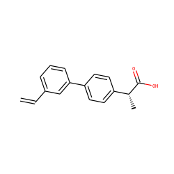C=Cc1cccc(-c2ccc([C@@H](C)C(=O)O)cc2)c1 ZINC000026835680