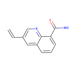 C=Cc1cnc2c(C(N)=O)cccc2c1 ZINC000040919069