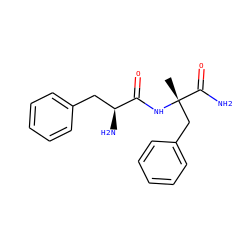 C[C@@](Cc1ccccc1)(NC(=O)[C@@H](N)Cc1ccccc1)C(N)=O ZINC000096272473