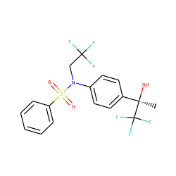 C[C@@](O)(c1ccc(N(CC(F)(F)F)S(=O)(=O)c2ccccc2)cc1)C(F)(F)F ZINC000014976840